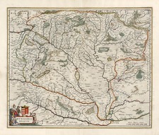 Europe, Austria and Hungary Map By Willem Janszoon Blaeu