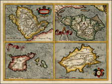 British Isles Map By Henricus Hondius