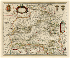 Spain Map By Willem Janszoon Blaeu