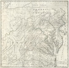 Mid-Atlantic, Southeast and Midwest Map By Thomas Jefferson