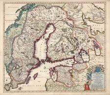 Baltic Countries and Scandinavia Map By Frederick De Wit