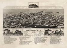 Restored Dodge City, Kansas, 1882 Map by J.J. Stoner