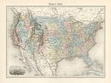 United States Map By Charles Lacoste