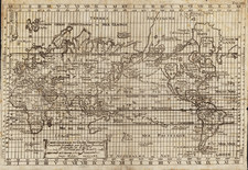 World and World Map By Isaac Brouckner / Giovanni Antonio Remondini