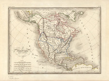 North America Map By Conrad Malte-Brun