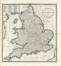 Europe and British Isles Map By Mathew Carey