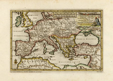 Europe, Europe, Turkey and Mediterranean Map By Pieter van der Aa