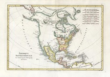North America Map By Rigobert Bonne