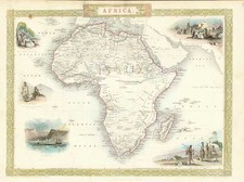 Africa and Africa Map By John Tallis