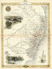 Australia & Oceania and Australia Map By John Tallis