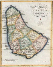 Caribbean Map By Bryan Edwards  &  John Stockdale