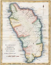 Caribbean Map By Bryan Edwards  &  John Stockdale