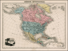 North America Map By Migeon