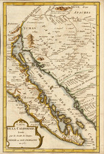 Southwest, Baja California and California Map By Miguel Venegas