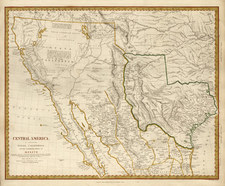 Texas, Southwest, Rocky Mountains and California Map By SDUK