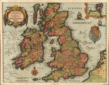 Europe and British Isles Map By Matthaus Merian