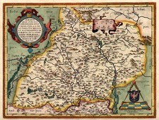 Europe, Austria, Hungary and Czech Republic & Slovakia Map By Abraham Ortelius