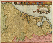 Europe and Netherlands Map By Matthaus Merian