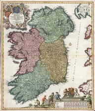 Europe and British Isles Map By Johann Baptist Homann