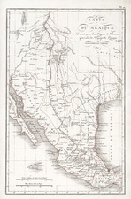 Texas, Southwest, Rocky Mountains and Mexico Map By Ambroise Tardieu