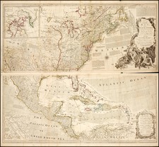 United States, Southeast and North America Map By Robert Sayer