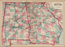 South and Southeast Map By Asher  &  Adams