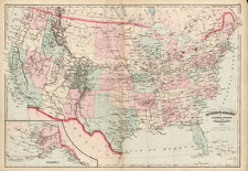 United States Map By Asher  &  Adams