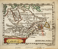 New England, Midwest and Canada Map By Johann Christoph Beer