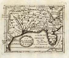 South, Southeast, Texas and Midwest Map By Pierre Du Val