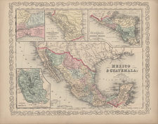 Texas, Southwest, Mexico and California Map By Charles Desilver