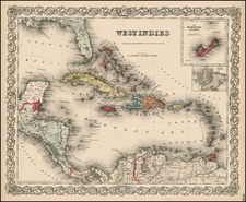 World, Atlantic Ocean, Australia & Oceania and Oceania Map By Joseph Hutchins Colton