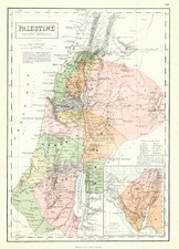 Asia and Holy Land Map By Adam & Charles Black