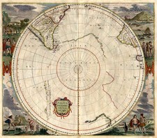 World, Polar Maps, Australia & Oceania, Pacific, Australia and New Zealand Map By Jan Jansson
