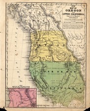 Southwest and California Map By Samuel Augustus Mitchell