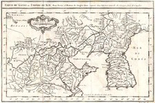 Asia, China and Korea Map By Jacques Nicolas Bellin