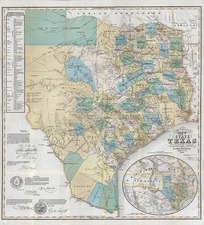 Texas and Southwest Map By Jacob De Cordova