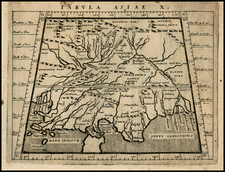 Asia, India and Central Asia & Caucasus Map By Giovanni Antonio Magini