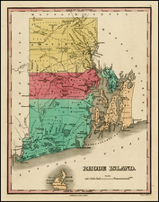 New England Map By Anthony Finley