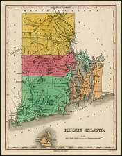 New England Map By Anthony Finley
