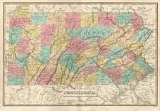 Pennsylvania Map By Anthony Finley