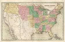 United States Map By Thomas Gamaliel Bradford