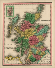 Scotland Map By Henry Schenk Tanner