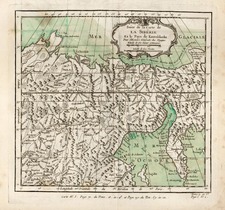 Asia, Central Asia & Caucasus and Russia in Asia Map By Jacques Nicolas Bellin