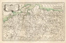 Europe, Russia, Asia, Central Asia & Caucasus and Russia in Asia Map By Jacques Nicolas Bellin