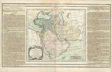 Asia, Middle East and Turkey & Asia Minor Map By Louis Brion de la Tour