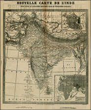 Asia and India Map By Gillot
