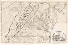 Mid-Atlantic and Southeast Map By Joshua Fry  &  Peter Jefferson