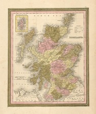 Scotland Map By Henry Schenk Tanner