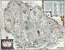 Europe and France Map By Willem Janszoon Blaeu