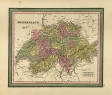 Europe and Switzerland Map By Thomas, Cowperthwait & Co.